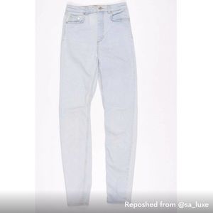 & Other Stories Light Wash High Rise Skinny Jeans